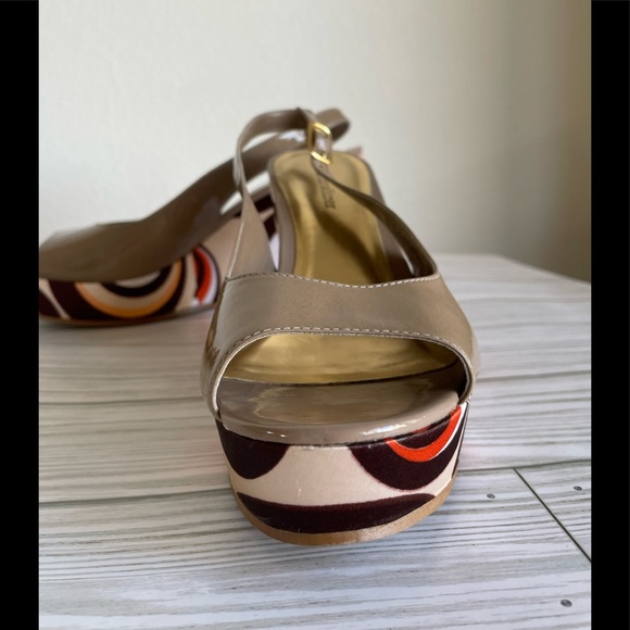 Naturalizer Patent Leather Wedges with Satin Heel - Picture 4 of 10